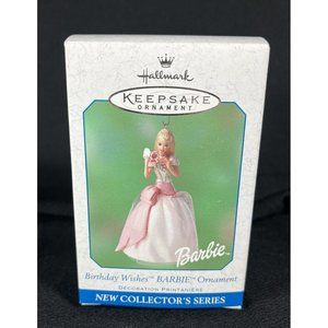 Hallmark Keepsake Christmas Ornament Birthday Wishes Barbie 2001 QEO8575 New